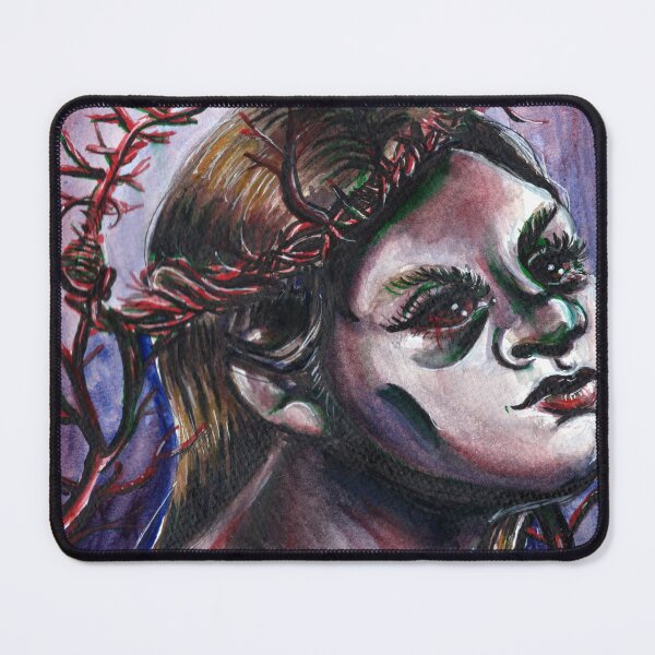 Item preview, Dark Art Horror Watercolor Painting designed and sold by KLoganArt.