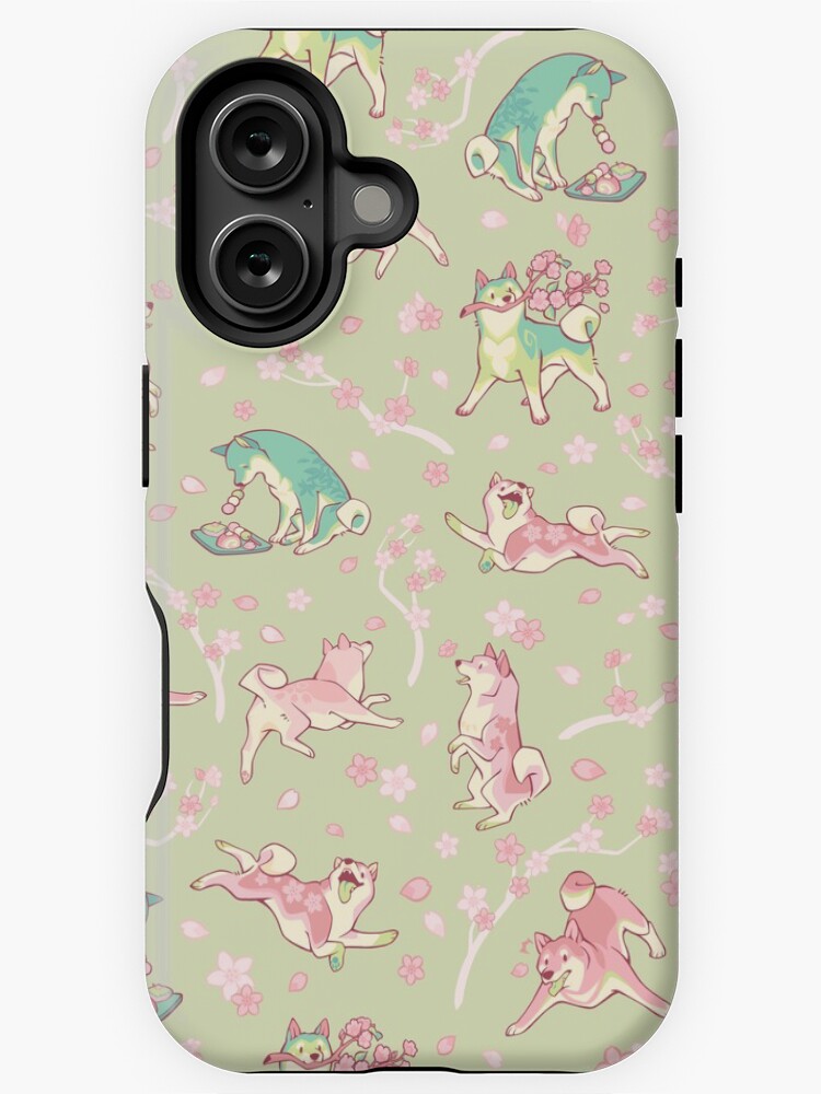 Aperçu 1 sur 4. Coque iPhone avec l'œuvre Shibakura & Matchinu dans le matcha créée et vendue par Colordrilos.
