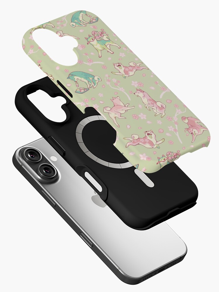 Aperçu 2 sur 4. Coque iPhone avec l'œuvre Shibakura & Matchinu dans le matcha créée et vendue par Colordrilos.
