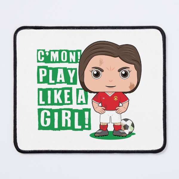Item preview, C'mon! Play like a girl - kids soccer design designed and sold by essjaydesigns.