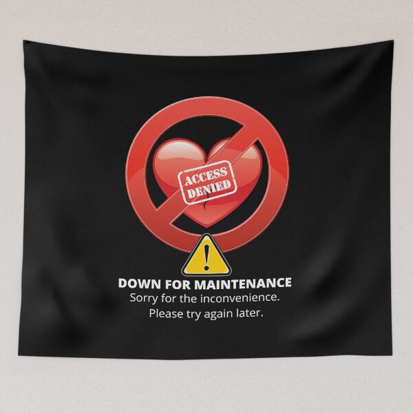 Item preview, Heart Down for Maintenance designed and sold by Cosmonauteur.