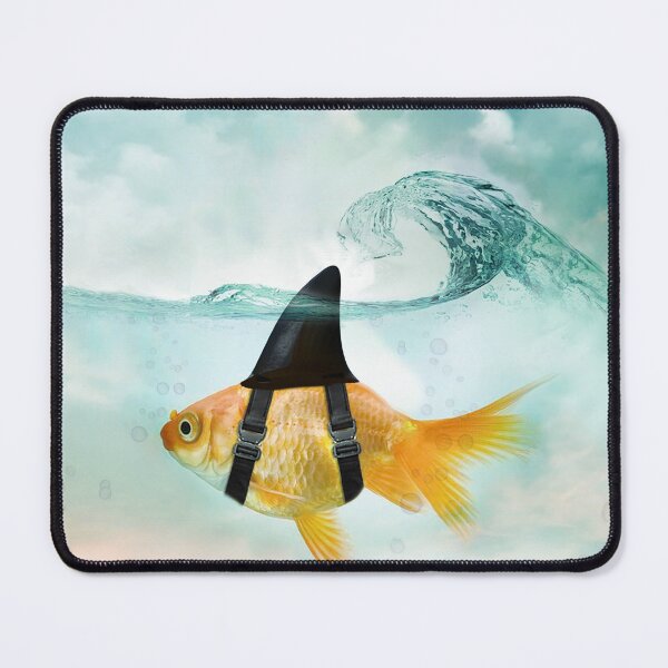 Item preview, Goldfish with a Shark Fin Riding a Wave designed and sold by Vin Zzep.