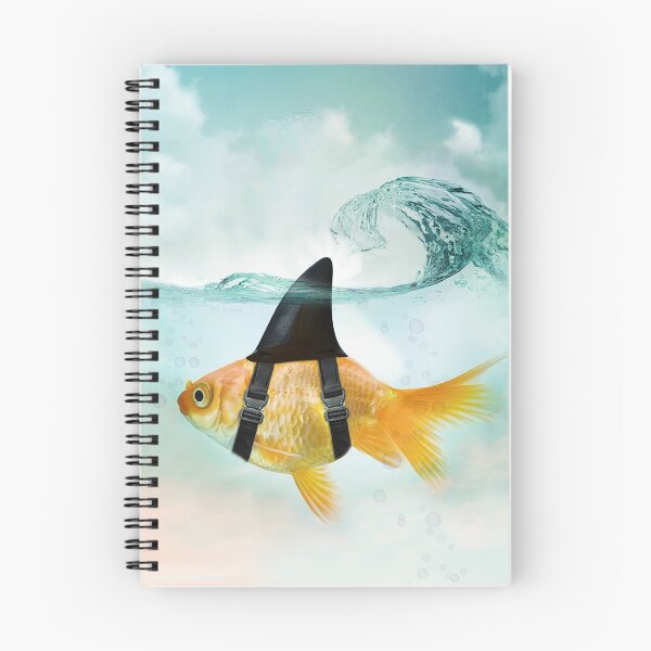 Item preview, Goldfish with a Shark Fin Riding a Wave designed and sold by Vin  Zzep.