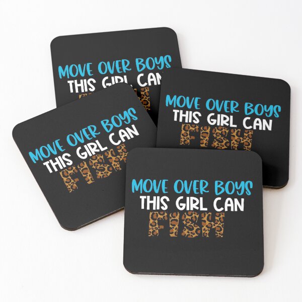 Item preview, Move over boys this girl can fish leopard print- fishing  designed and sold by Designs Of all kinds.