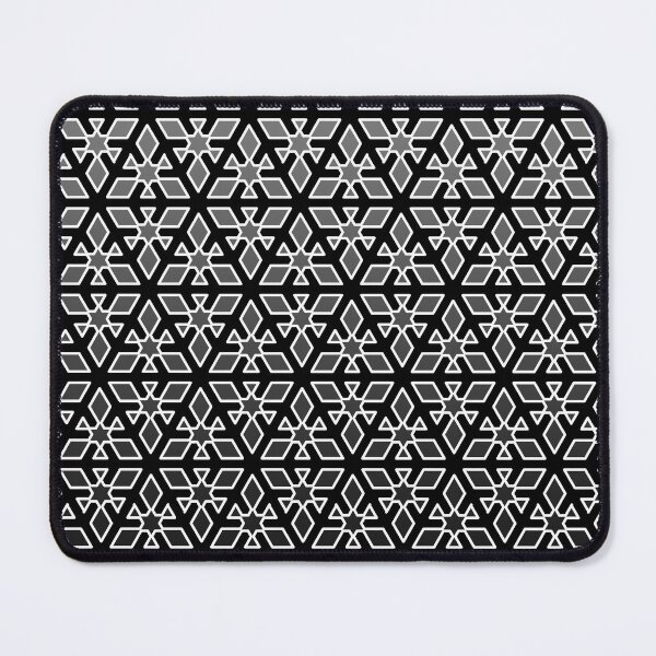 Artikelvorschau, Ornamental, pattern, hexagonal star, triangles, black and white entworfen und verkauft von Svitac.