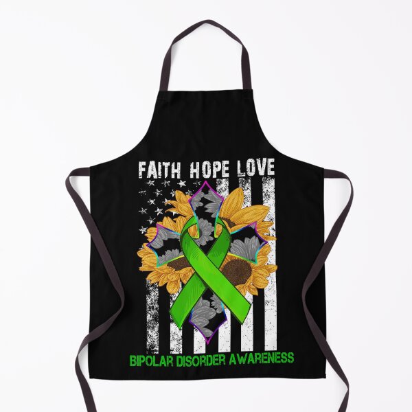 Item preview, Sunflower Faith Hope Love Cross and Flag Bipolar Disorder Awareness designed and sold by largellie.