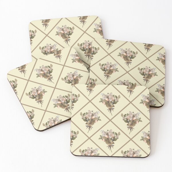 Item preview, Money Plant and Roses Dried Bouquet Diagonal on Cream 5748 designed and sold by Art in My Loft.