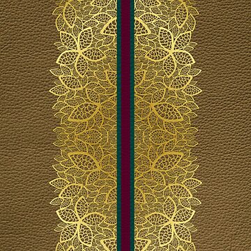 Artwork thumbnail, Golden Leaf With Decorations 1 by VkCases