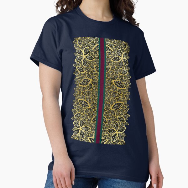 Golden Leaf With Decorations 1 Classic T-Shirt