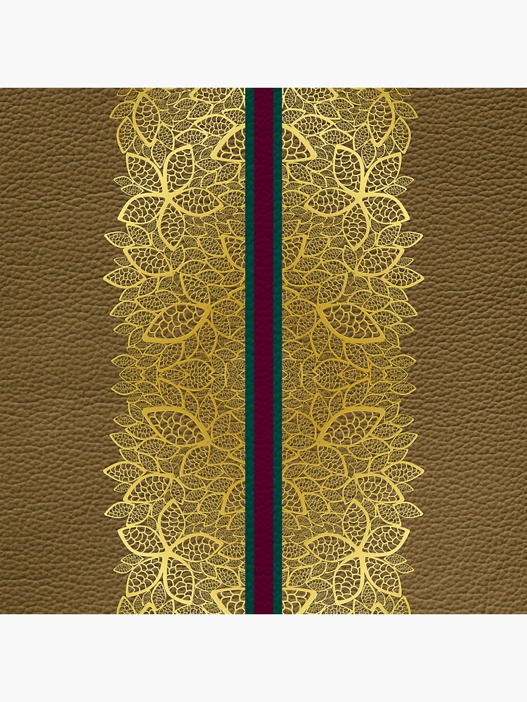Thumbnail 3 of 3, Sticker, Golden Leaf With Decorations 1 designed and sold by VkCases.