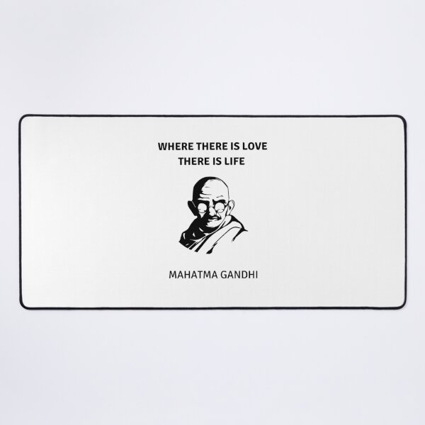 Item preview, Gandhi Portrait - Where there is love there is life designed and sold by Inspirationmotivation.