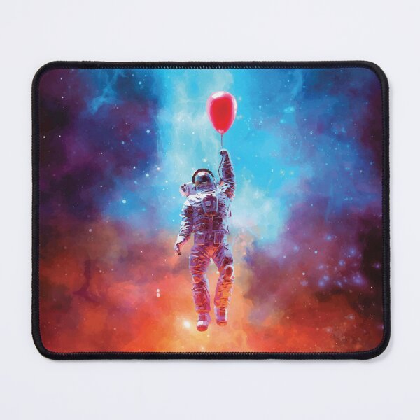 Item preview, Astronaut With Balloon Floating Into Space designed and sold by mouad naouiri.