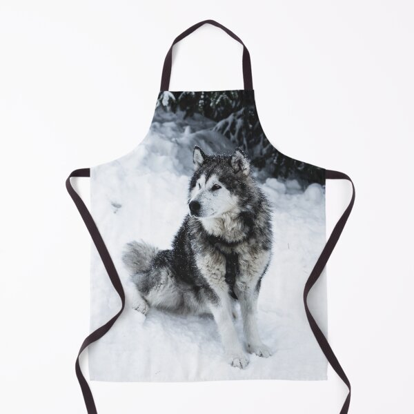 Item preview, Malamute Dog Waiting on a Snow Field designed and sold by Danny Wanders.