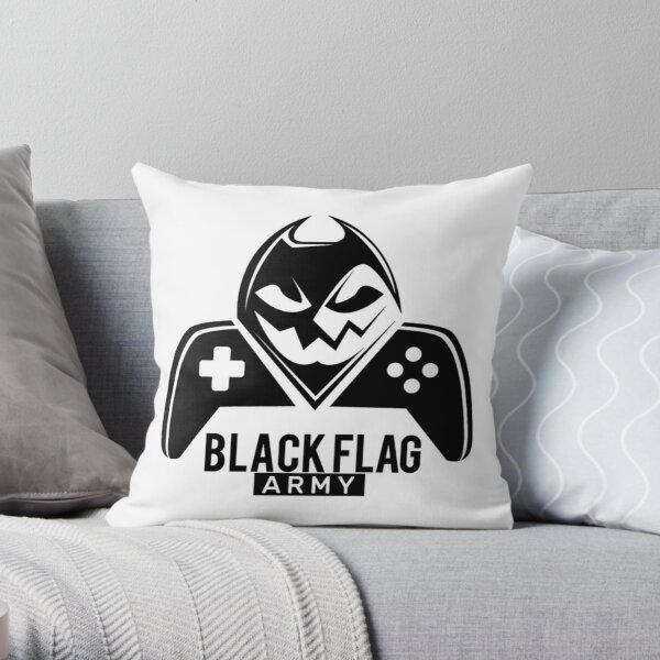 Black army Throw Pillow