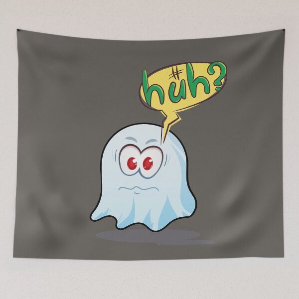 Item preview, Huh? Cute little ghost spirit is confused, is it halloween yet huh? designed and sold by yashik.