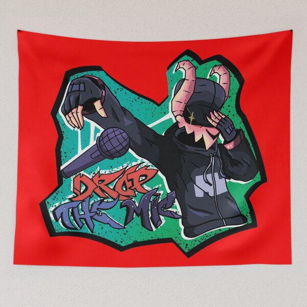 Item preview, fnf tabi graffiti drop the mic designed and sold by Ruvolchik.