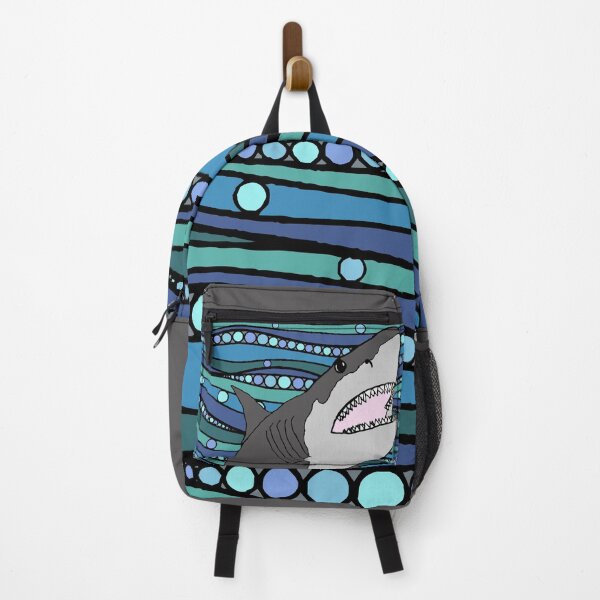 Item preview, Megalodon on a wavy background designed and sold by colejleighton.