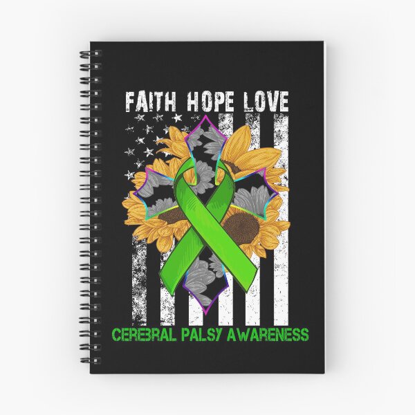 Item preview, Sunflower Faith Hope Love Cross and Flag Cerebral Palsy Awareness designed and sold by largellie.