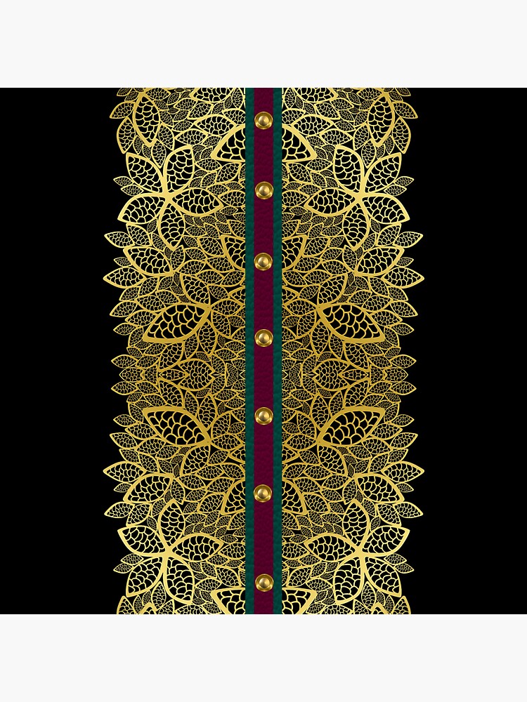 Thumbnail 3 of 3, Sticker, Golden Leaf With Decorations 2 designed and sold by VkCases.