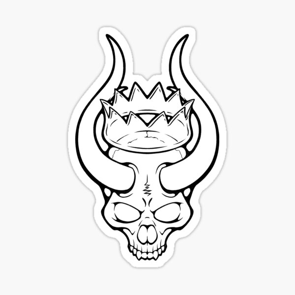 Skull King - Crystal Crown Sticker