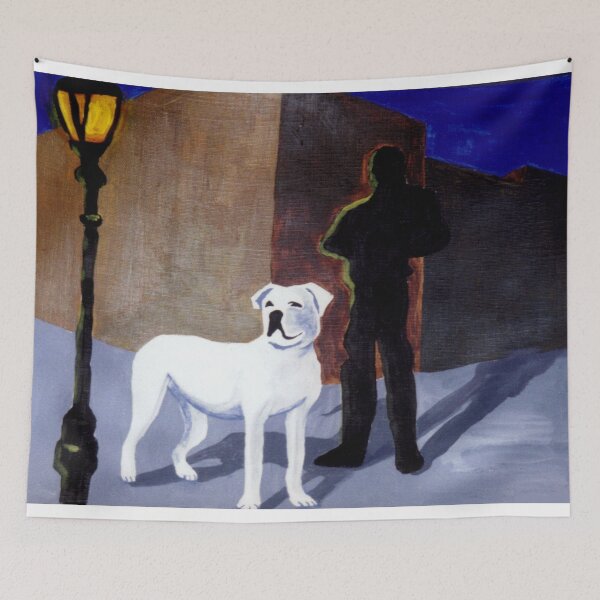 Item preview, Big White Dog Wall Art designed and sold by FindingFreebird.