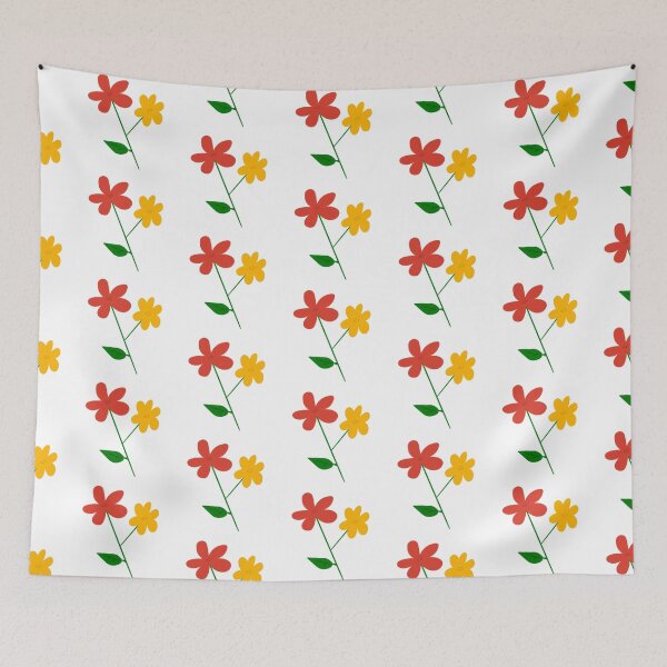 Item preview, Flores rojas y amarillas designed and sold by RaspberryTea663.