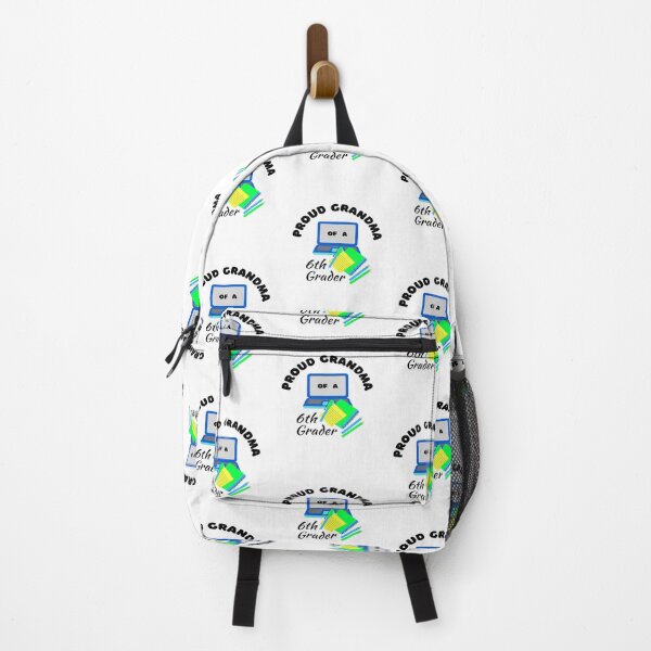 Item preview, proud grandma of a 6th grader, laptop and notebook graphic designed and sold by Jessi-Sketches.