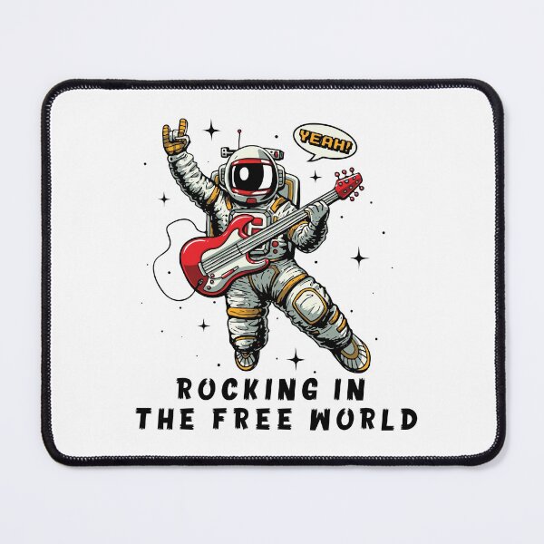 Item preview, Astronaut Rocking In The Free World designed and sold by mouad naouiri.
