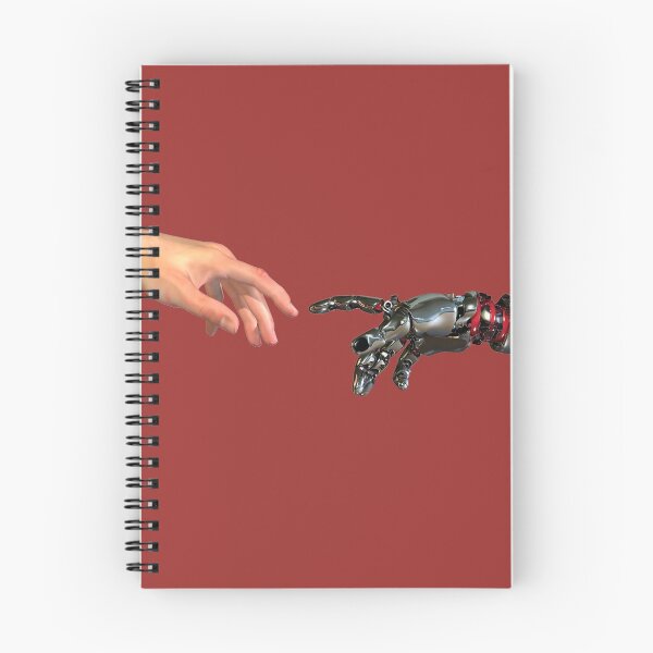 Item preview, The Robot Hand And The Human Hand Touch With Their Fingers designed and sold by Phantasmal-2-do.