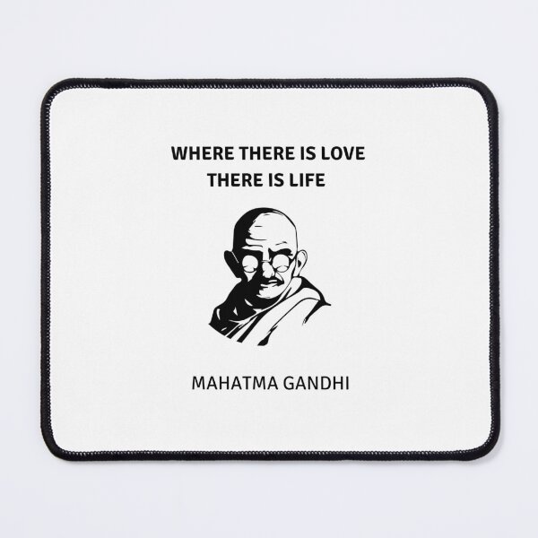 Item preview, Gandhi Portrait - Where there is love there is life designed and sold by Inspirationmotivation.