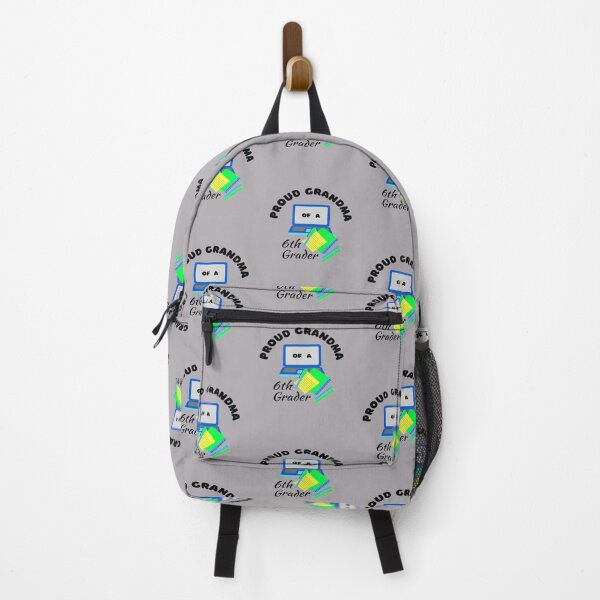 Item preview, proud grandma of a 6th grader, laptop and notebook graphic designed and sold by Jessi-Sketches.
