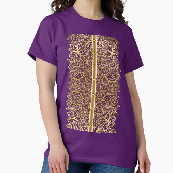 Golden Leaf With Decorations 3 Classic T-Shirt