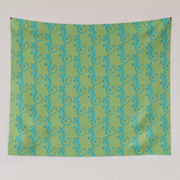 Item preview, Native American Inspired Lizard Turquoise Blue designed and sold by Havocgirl.