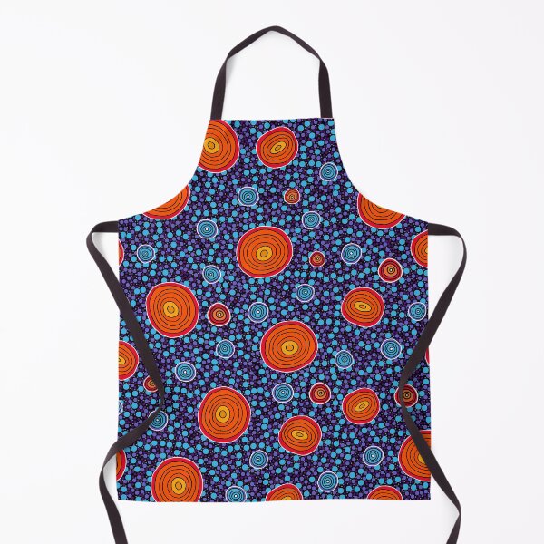 Item preview, Authentic Aboriginal Art - Rain Drops (orange) designed and sold by HogarthArts.