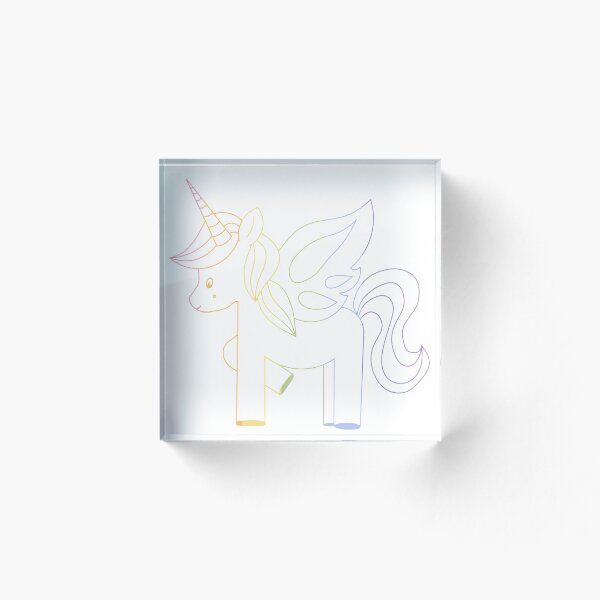 Item preview, Unicornio arcoiris transparente designed and sold by Hello-Rachael.
