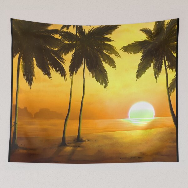 Item preview, Gorgeous Retro Neon Sun & Palm Trees V6 designed and sold by NexusArts.