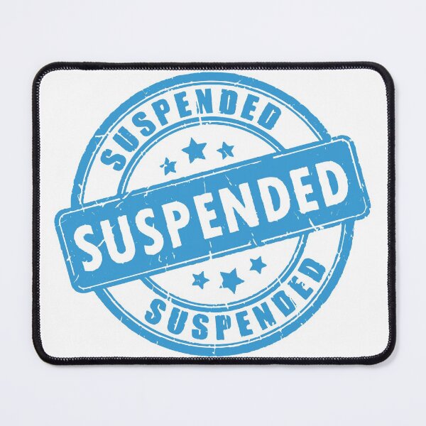 Item preview, Account Suspended Stamp designed and sold by mouad naouiri.