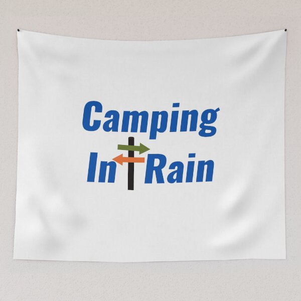 Item preview, Camping In Rain designed and sold by Chanchane Store.