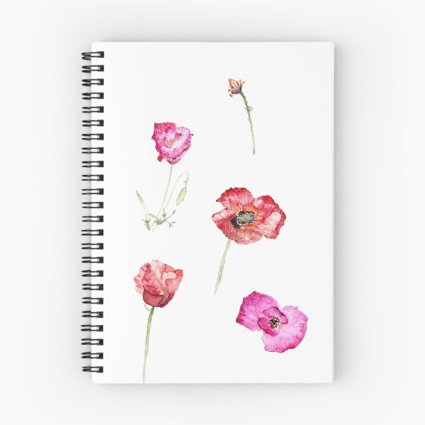 Artikelvorschau, Aquarell Mohnblumen entworfen und verkauft von Djdesignsart.