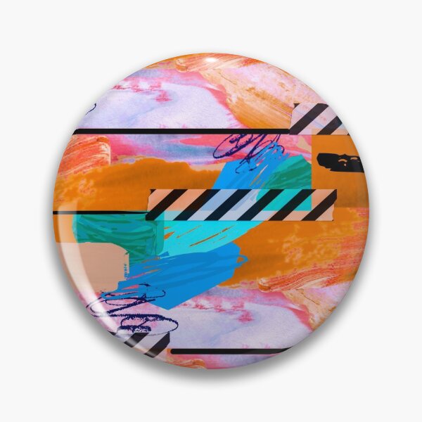 Item preview, Acrylic Stripped Taped Collage Patterned designed and sold by Designs By YL.