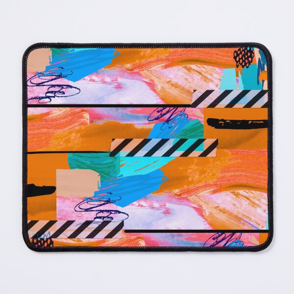 Item preview, Acrylic Stripped Taped Collage Patterned designed and sold by Designs By YL.
