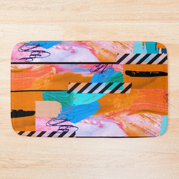 Item preview, Acrylic Stripped Taped Collage Patterned designed and sold by Designs By YL.