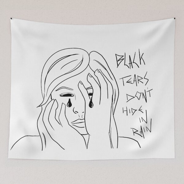 Item preview, Black Tears in Rain designed and sold by Katie Millward.