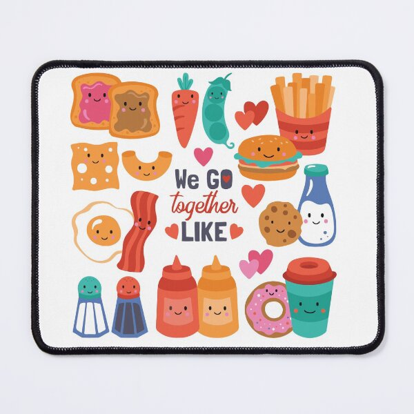 Item preview, We Go Together Like - Cute Funny Food Set designed and sold by mouad naouiri.