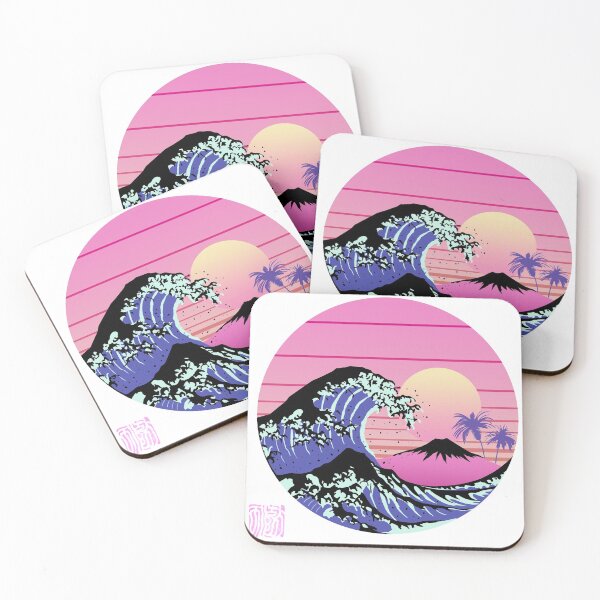 Item preview, Vaporwave traditional japanese wave designed and sold by MoriaDoesArt.