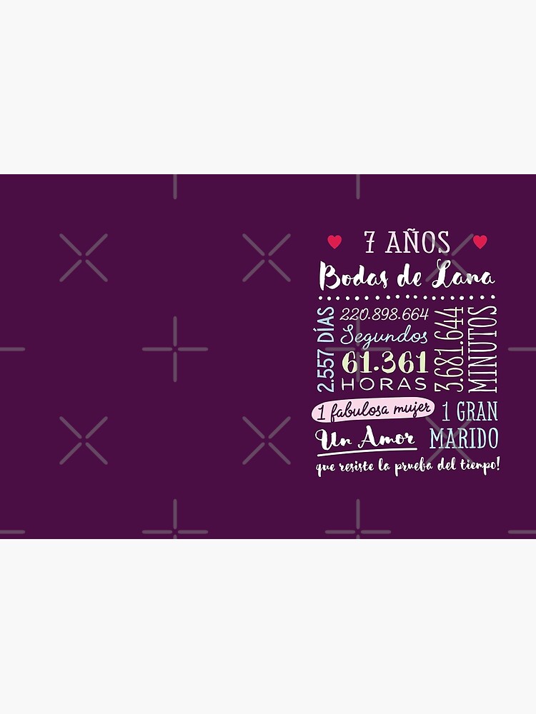 Bodas de Lana 7 años Aniversario de Boda Regalo Greeting Card for Sale by  betternotes