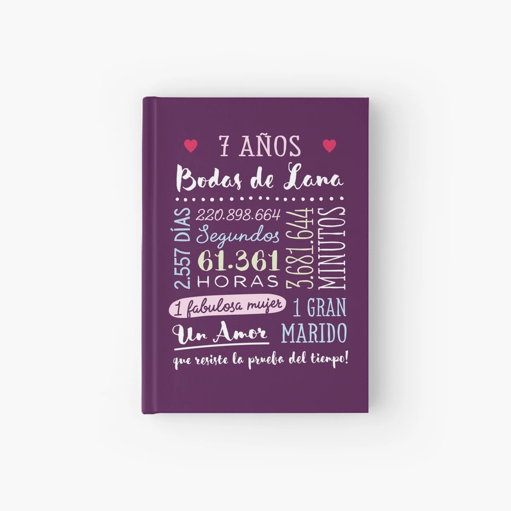 Diario Personal : Regalos Para Bodas De Lana - Cuaderno De Notas - Regalo  De Aniversario Para Novio, Novia, Esposo, Esposa, Mujer u Hombre -  Celebrando 7 Años (Paperback) 