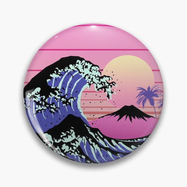 Item preview, Vaporwave traditional japanese wave designed and sold by MoriaDoesArt.