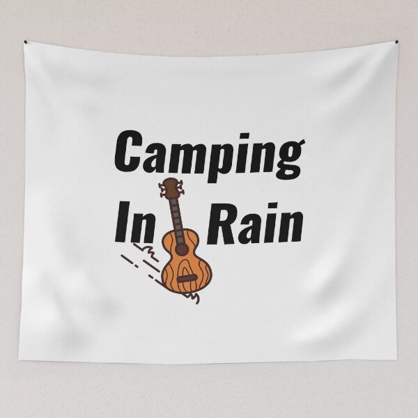 Item preview, Camping In Rain designed and sold by Chanchane Store.