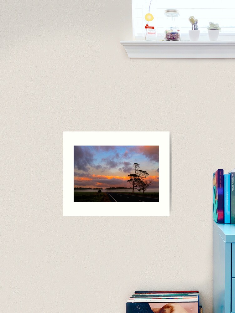 Thumbnail 2 of 3, Art Print, Highway Through the Fog designed and sold by KimOgdenPhotos.